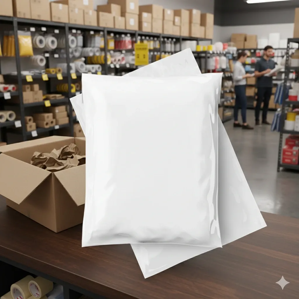 flyer (12x12, white, polyethylene, 100)